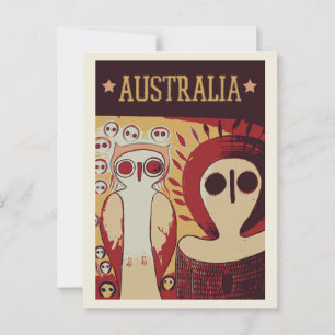 Australische Kunst aus Australien Postkarte