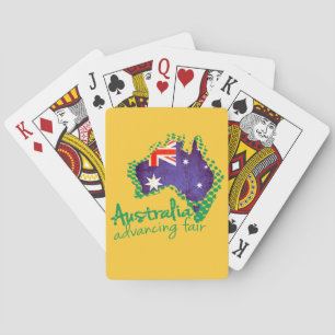 Australische Landesflagge spielt Karten Spielkarten