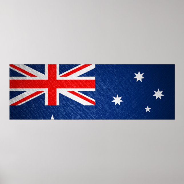 Australische Lederflagge Poster (Vorne)