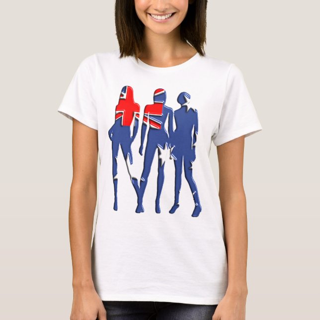 Australische Mädchen T-Shirt (Vorderseite)