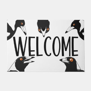 Australische Magpie Begrüßungsmatte Fußmatte