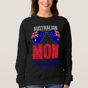 Australische Mama Australien Flagge Sonnenbrillen Sweatshirt
