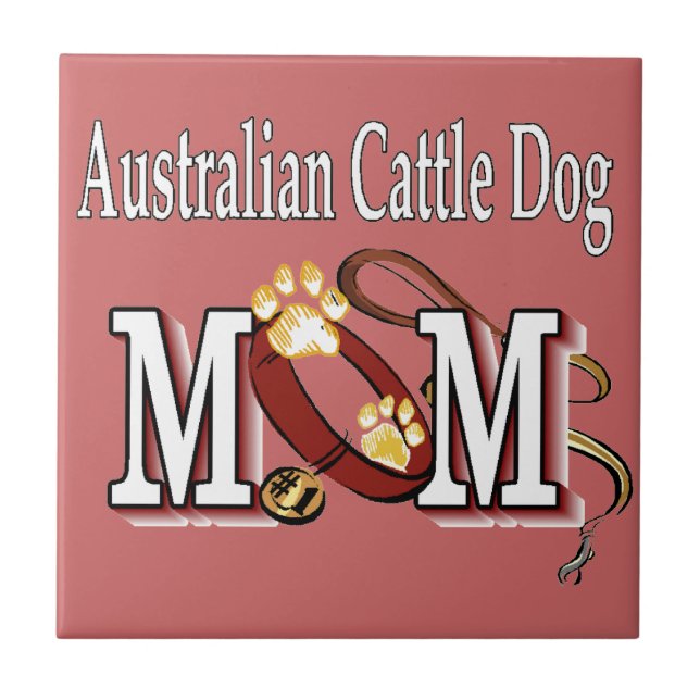 Australische MAMA für Rinderhunde Fliese (Vorderseite)