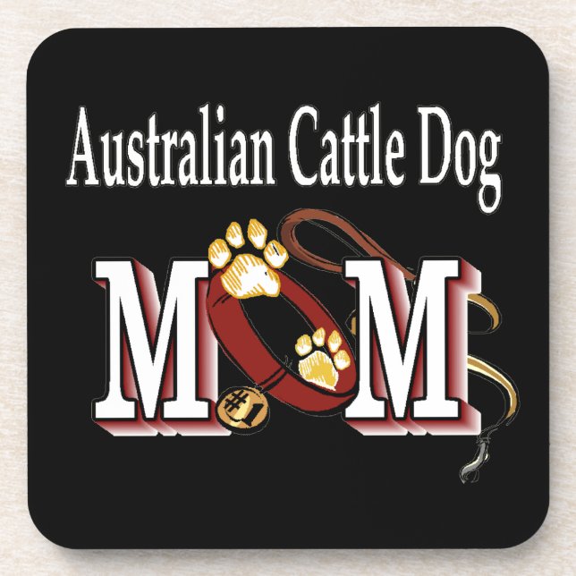Australische MAMA für Rinderhunde Getränkeuntersetzer (Vorderseite)