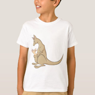 Australische Mutter Kangaroo und Baby Joey T-Shirt