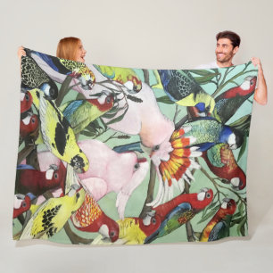 Australische Nationalparroten Fleecedecke
