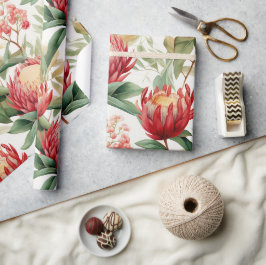 Australische Native Protea Blume II Geschenkpapier