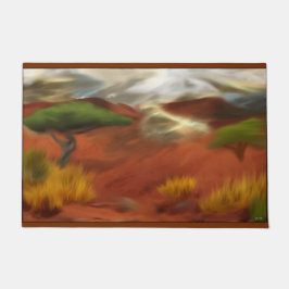 Australische Outback Dawn Abstrakt Art Fußmatte