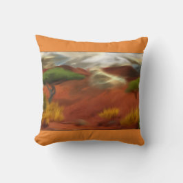 Australische Outback Dawn Abstrakt Art Kissen