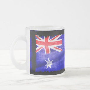 Australische patriotische Flagge Australiens für A Mattglastasse
