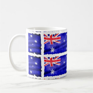 Australische Patriotische Flagge für Australien Tasse