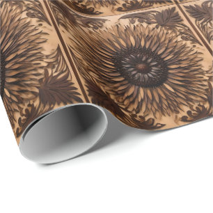 Australische Petals: Banksia Blume Wood Print Geschenkpapier