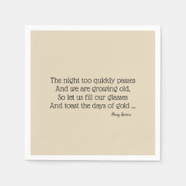 Australische Poetry Paper GRILLEN Napkins Serviette