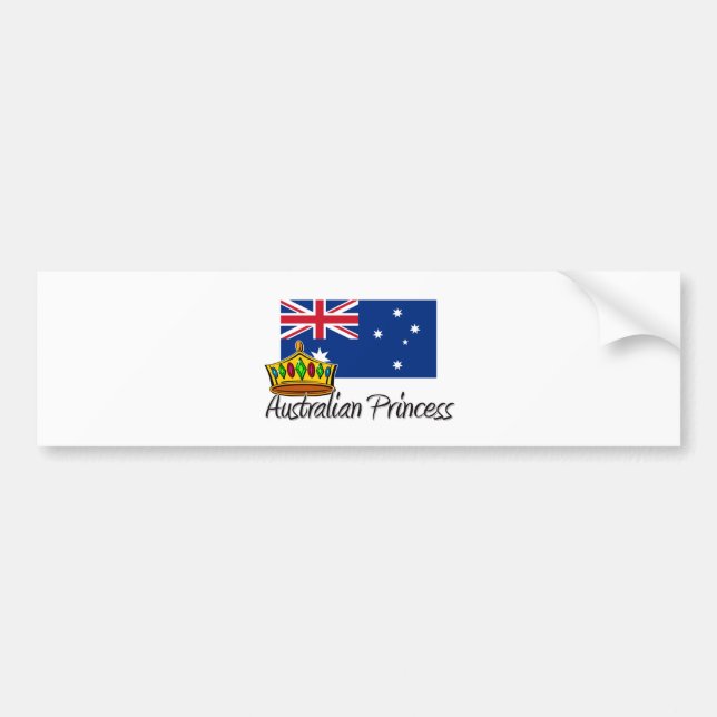 Australische Prinzessin Autoaufkleber (Vorne)