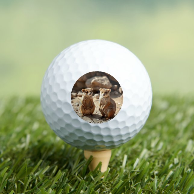 Australische Quokka Twins, Golfball (Insitu T-Shirt)