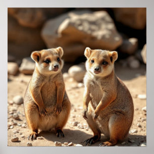 Australische Quokka Twins, Poster