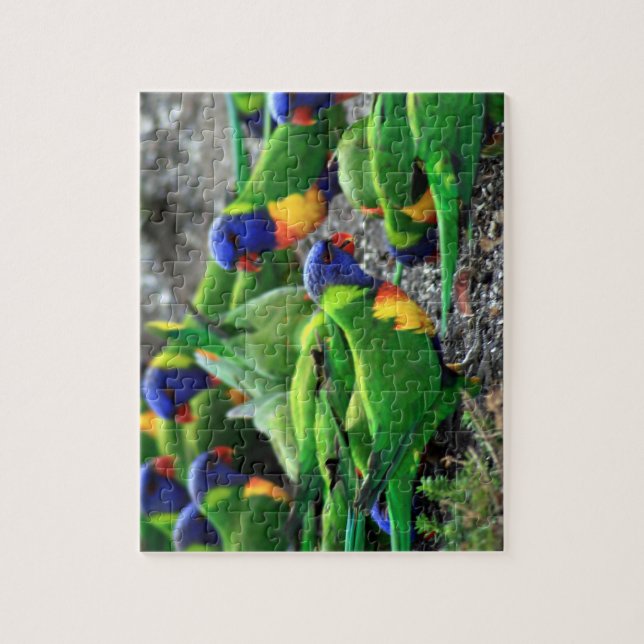Australische Rainbow Lorikeets Puzzle (Vertikal)