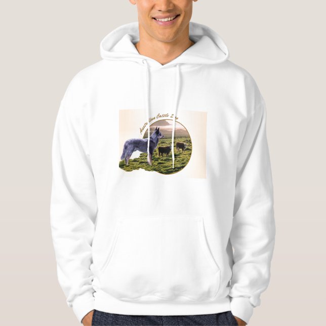 Australische Rind Dog Art Hoodie (Vorderseite)
