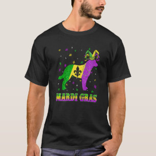 Australische Rinder Dog Mardi Gras Carnival Jester T-Shirt