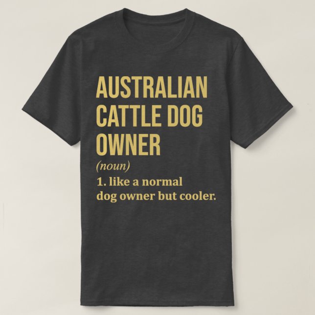 Australische Rinder-Hunde T-Shirt (Design vorne)