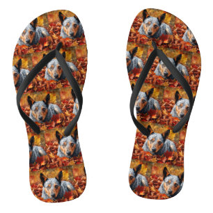 Australische Rinder im Herbst Leaves Fall Inspirie Flip Flops