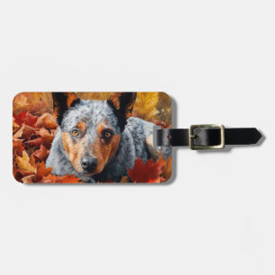 Australische Rinder im Herbst Leaves Fall Inspirie Gepäckanhänger