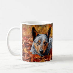 Australische Rinder im Herbstlaubfall inspirieren Kaffeetasse
