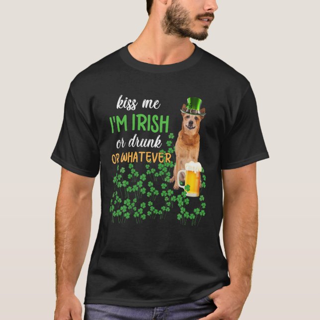 Australische Rinder Küss mir, ich bin irisch oder  T-Shirt (Vorderseite)