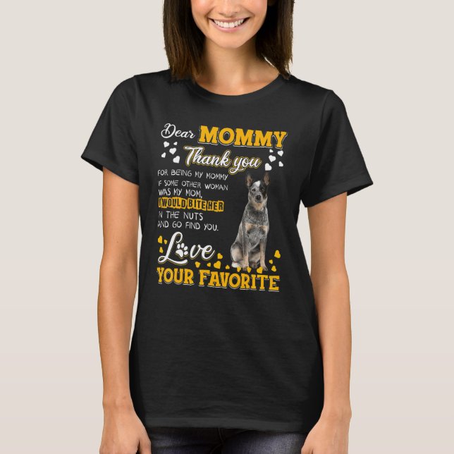 Australische Rinder Liebe Mommy Vielen Dank für Ih T-Shirt (Vorderseite)