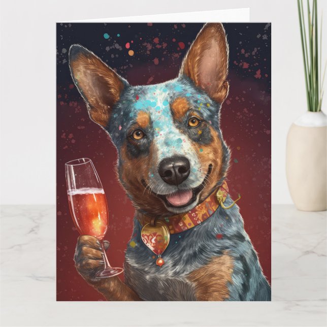 Australische Rinder-Neujahrskarte Karte (Vorderseite)