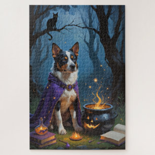 Australische Rinder-Whimsical Halloween-Malerei Puzzle