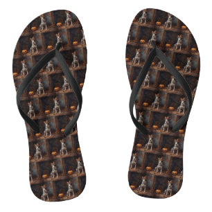 Australische Rinderpumpen Halloween Beängstigend Flip Flops