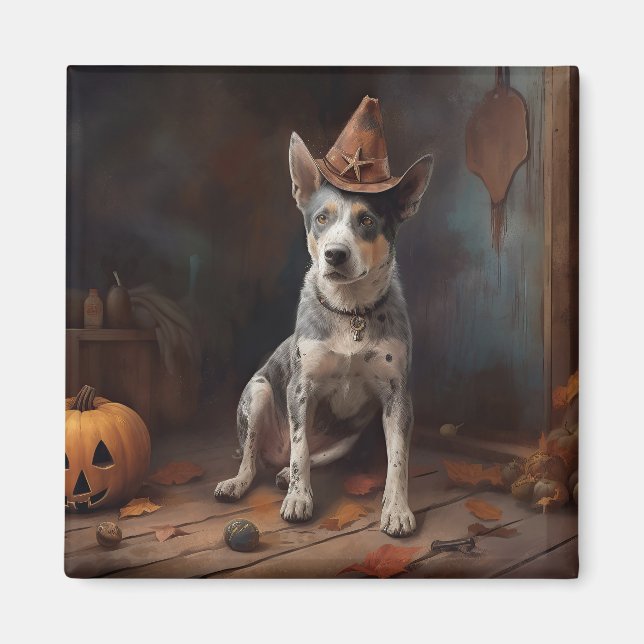 Australische Rinderpumpen Halloween Beängstigend Magnet (Vorne)