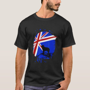 Australische Schäfer-Hunde-Flagge T-Shirt