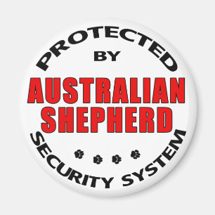 Australische Schäfer-Sicherheit Magnet