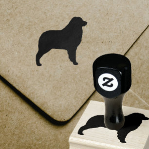 Australische Schäfer-Silhouette Gummistempel
