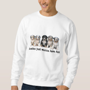 Australische Schäfer-Welpen-UnisexSweatshirt Sweatshirt