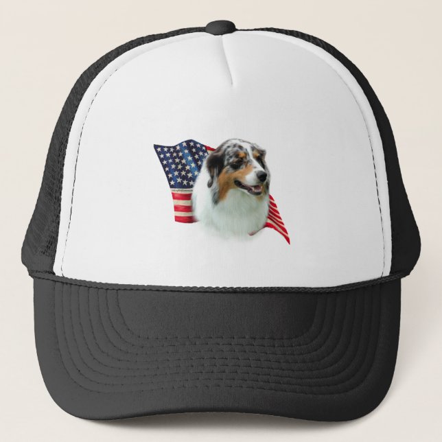 Australische Schäferflagge Truckerkappe (Vorderseite)