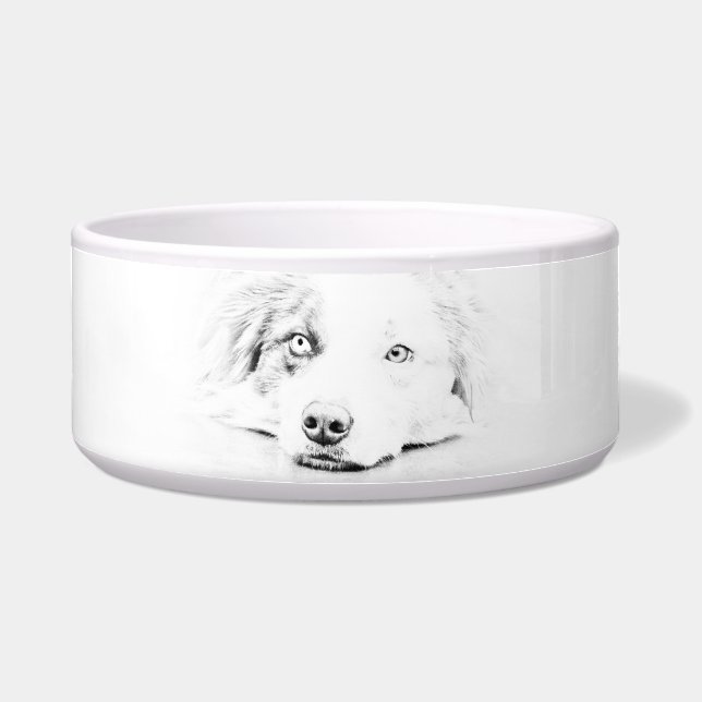 Australische Schäferhundekunst Napf (Vorderseite)