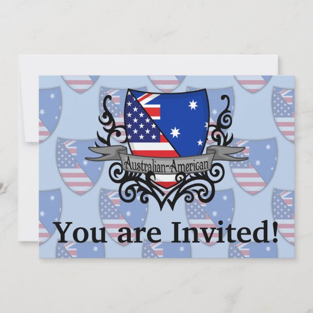 Australische Schildflagge Einladung (Vorderseite)
