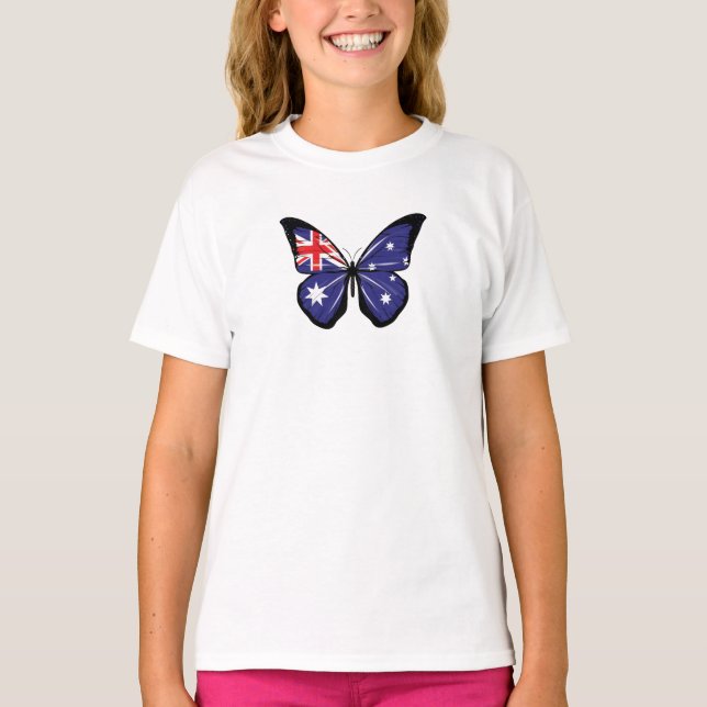 Australische Schmetterlingsflagge T-Shirt (Vorderseite)
