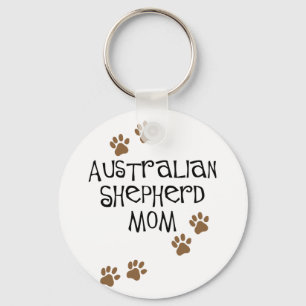 Australische Shepherd-Mama Schlüsselanhänger