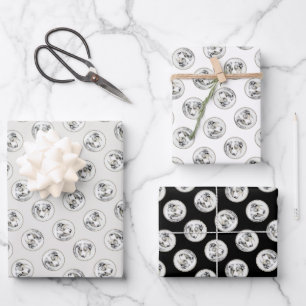 Australische Shepherd Painting Blue Merle Dog Art Geschenkpapier Set