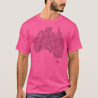 Australische Slang-Karte T-Shirt