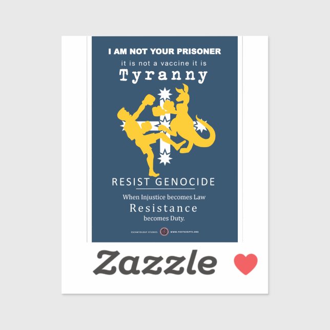 Australische Solidarität Aufkleber (Blatt)