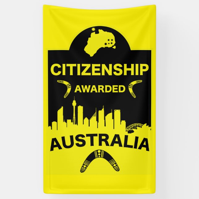 Australische Staatsbürgerschaft Banner (Vertikal)