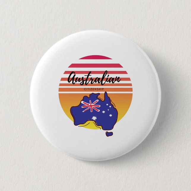 Australische Staatsbürgerschaft Button (Vorderseite)