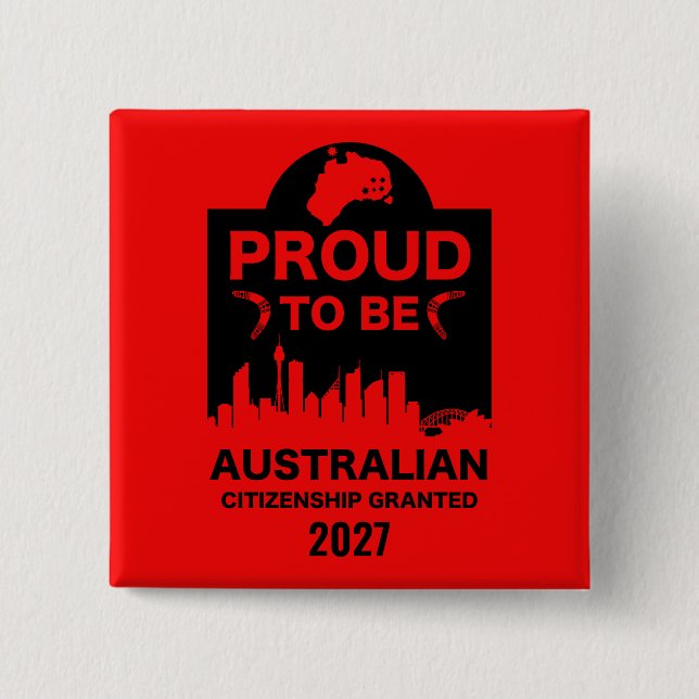Australische Staatsbürgerschaft Button (Vorderseite)
