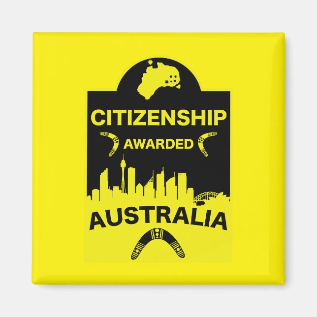 Australische Staatsbürgerschaft Magnet (Vorne)