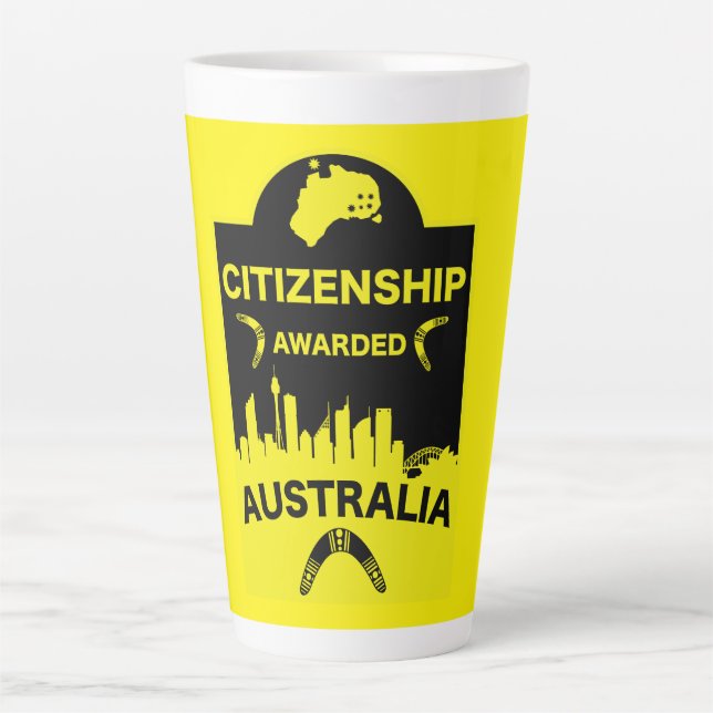 Australische Staatsbürgerschaft Milchtasse (Vorderseite)